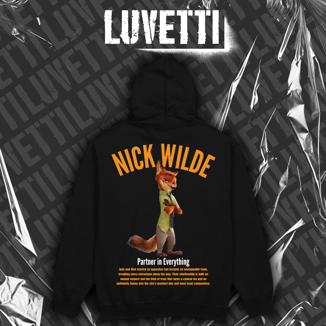 Luvetti™ Nick Wilde ÇİFT Oversize Hoodie