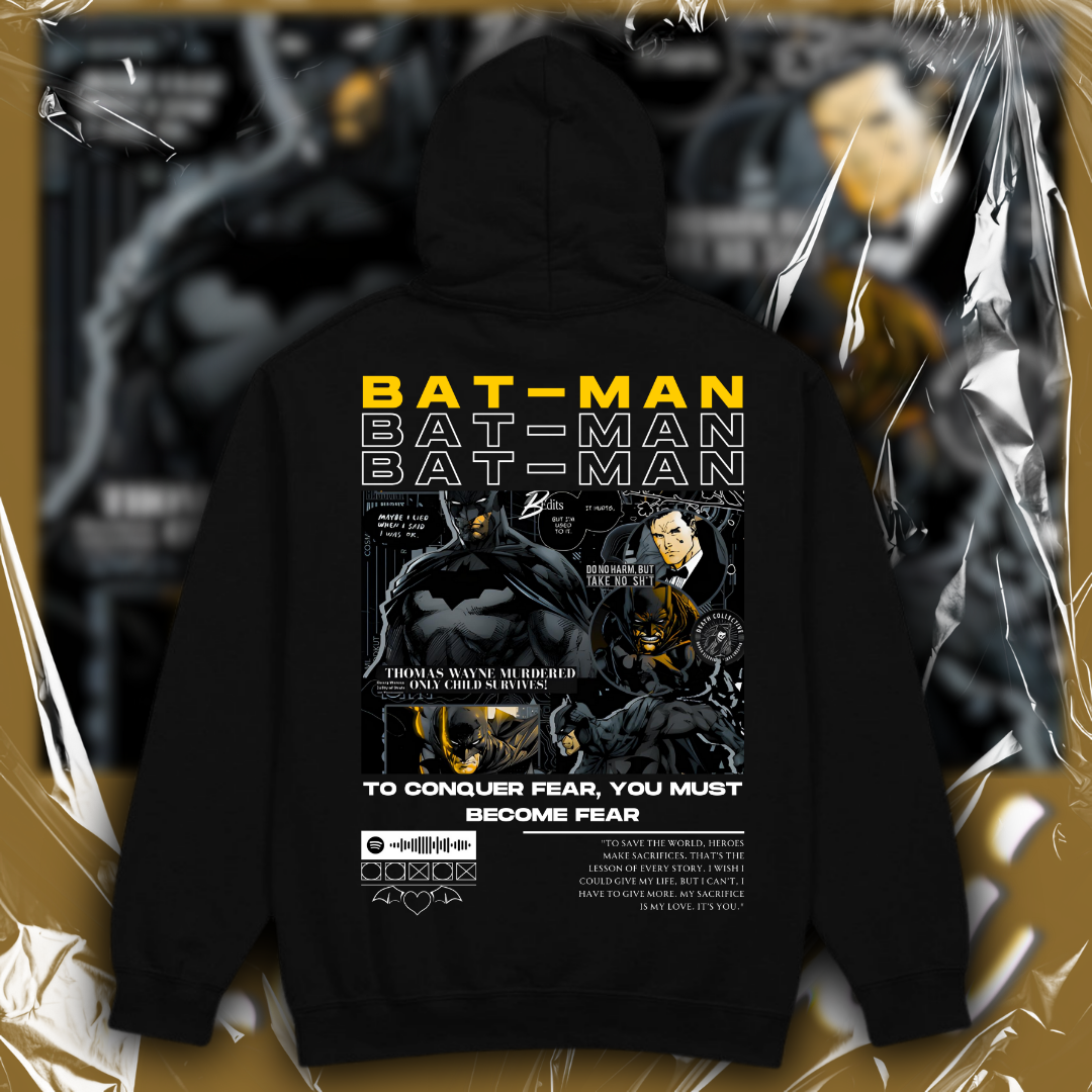 Luvetti™ Bat-Man Kişiye Özel Tasarım Hoodie