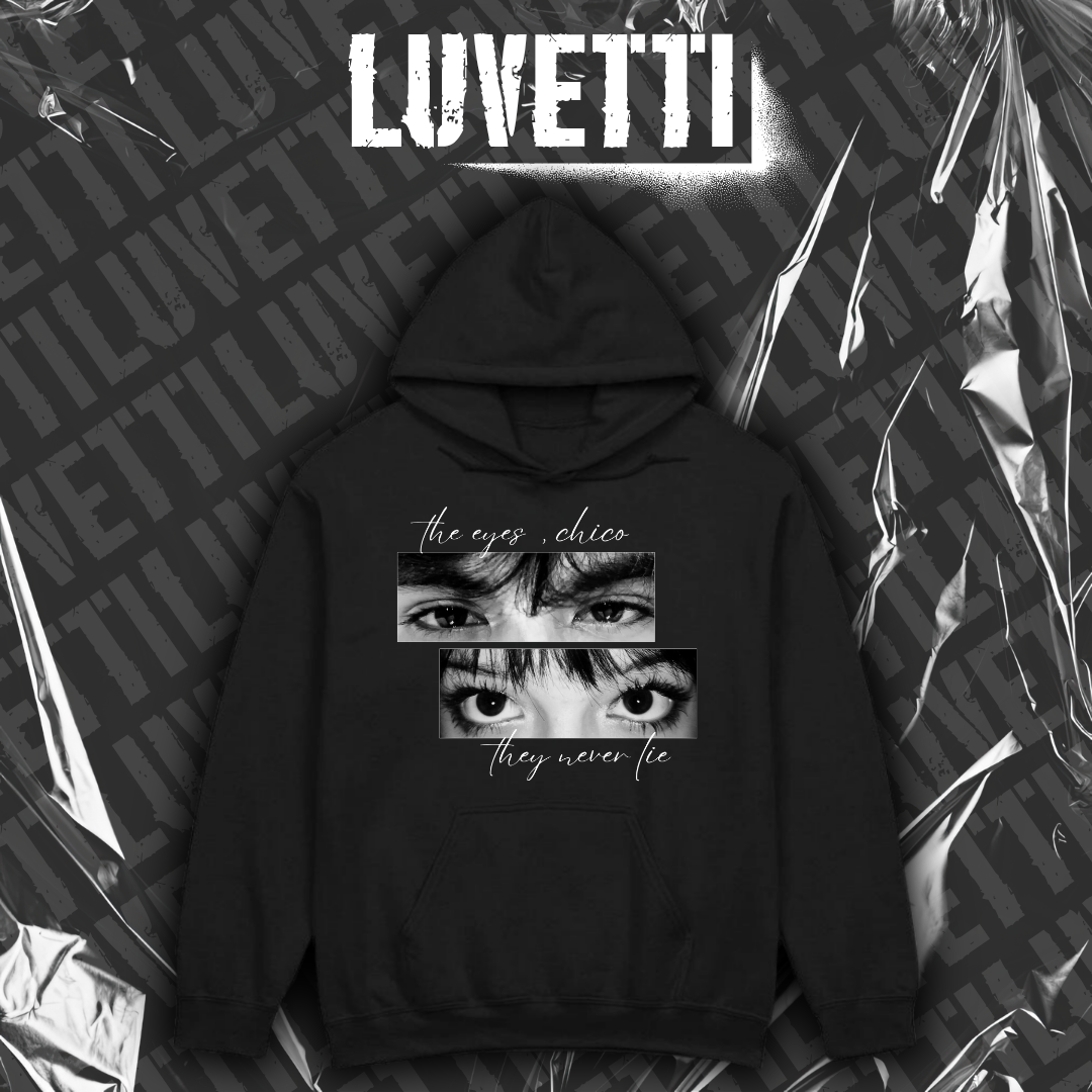 Luvetti™ Kişiye Özel Couple Look Siyah Hoodie