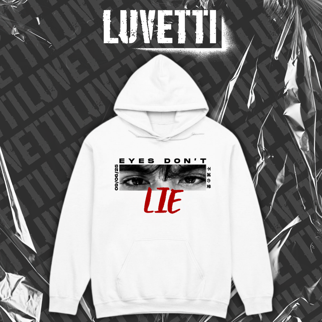 Luvetti™ Eyes don't Lie Kişiye Özel Tasarım Oversize Hoodie