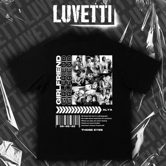 Luvetti™ Boyfriend & Girlfriend >>>>>> Kişiye Özel Tasarım Oversize T-Shirt