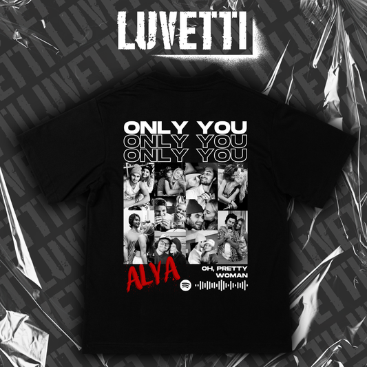 Luvetti™ Only You Kişiye Özel Tasarım Oversize T-Shirt