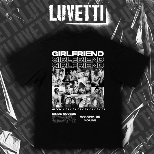 Luvetti™ Girlfriend & Boyfriend Kişiye Özel Tasarım Oversize T-Shirt