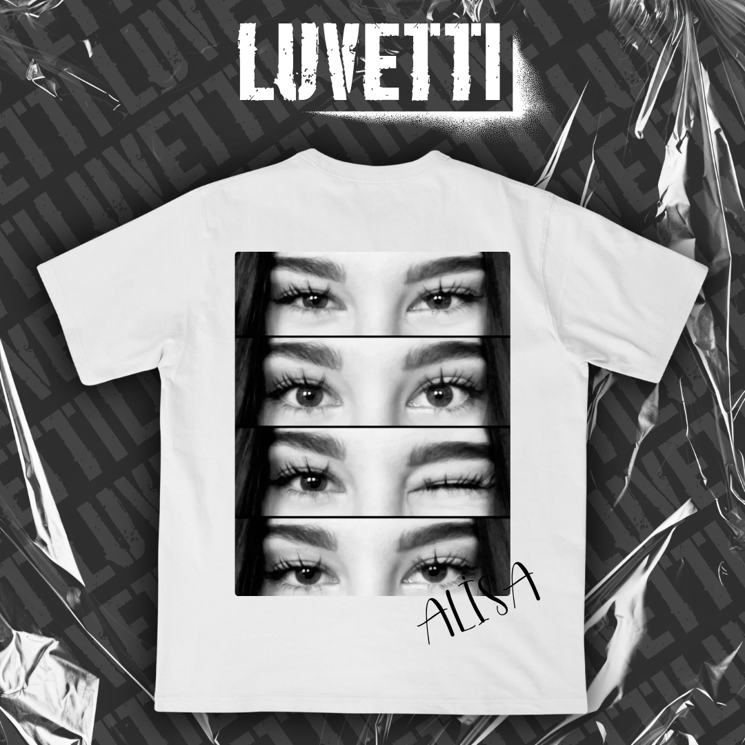 Luvetti™  4 You Kişiye Özel Tasarım Oversize Siyah T-Shirt