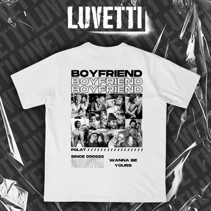 Luvetti™ Girlfriend & Boyfriend Kişiye Özel Tasarım Oversize T-Shirt