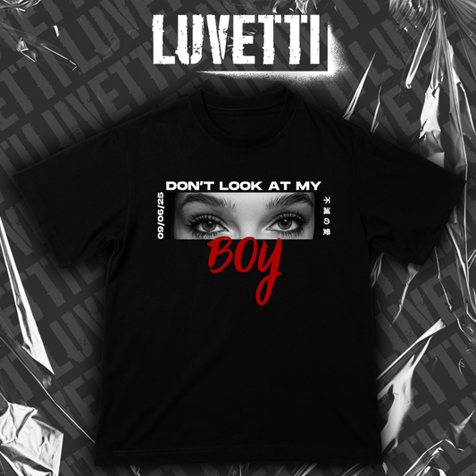 Luvetti™ Eyes don't Lie Kişiye Özel Tasarım Oversize T-Shirt