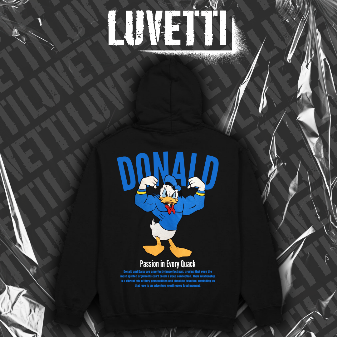 Luvetti™ Donald Duck ÇİFT Oversize Hoodie