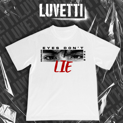 Luvetti™ Eyes don't Lie Kişiye Özel Tasarım Oversize T-Shirt