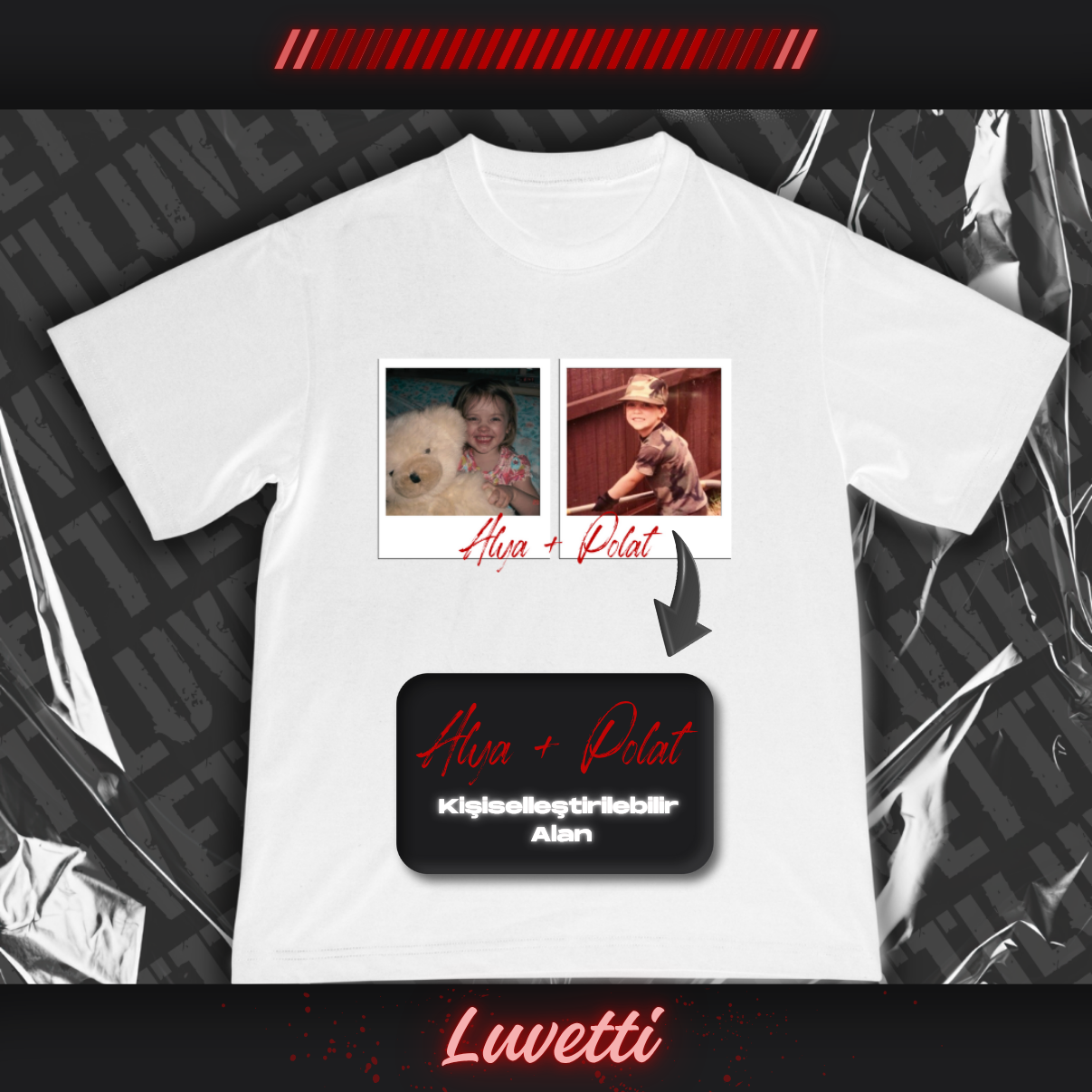 Luvetti™ Kişiye Özel Little Us T-Shirt